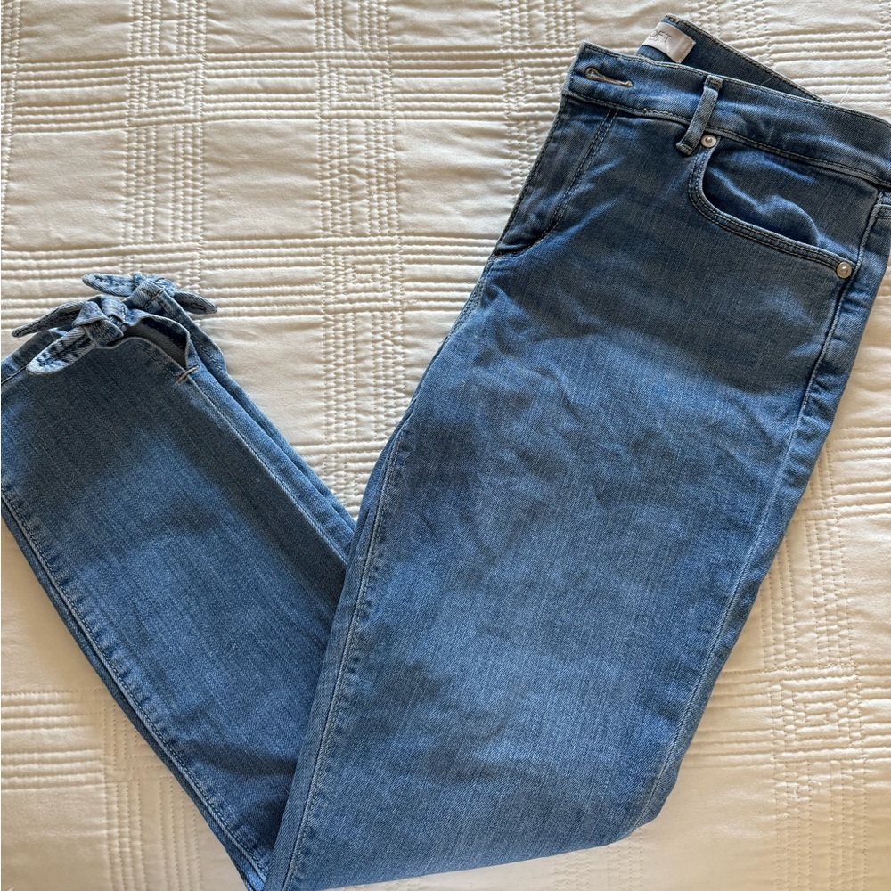 Loft Outlet, Modern Skinny, Size 6, Ankle Length, Bow detail